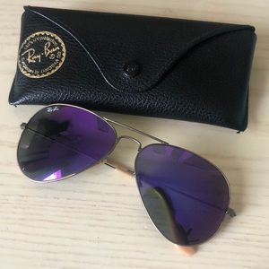 Rayban purple flash aviators